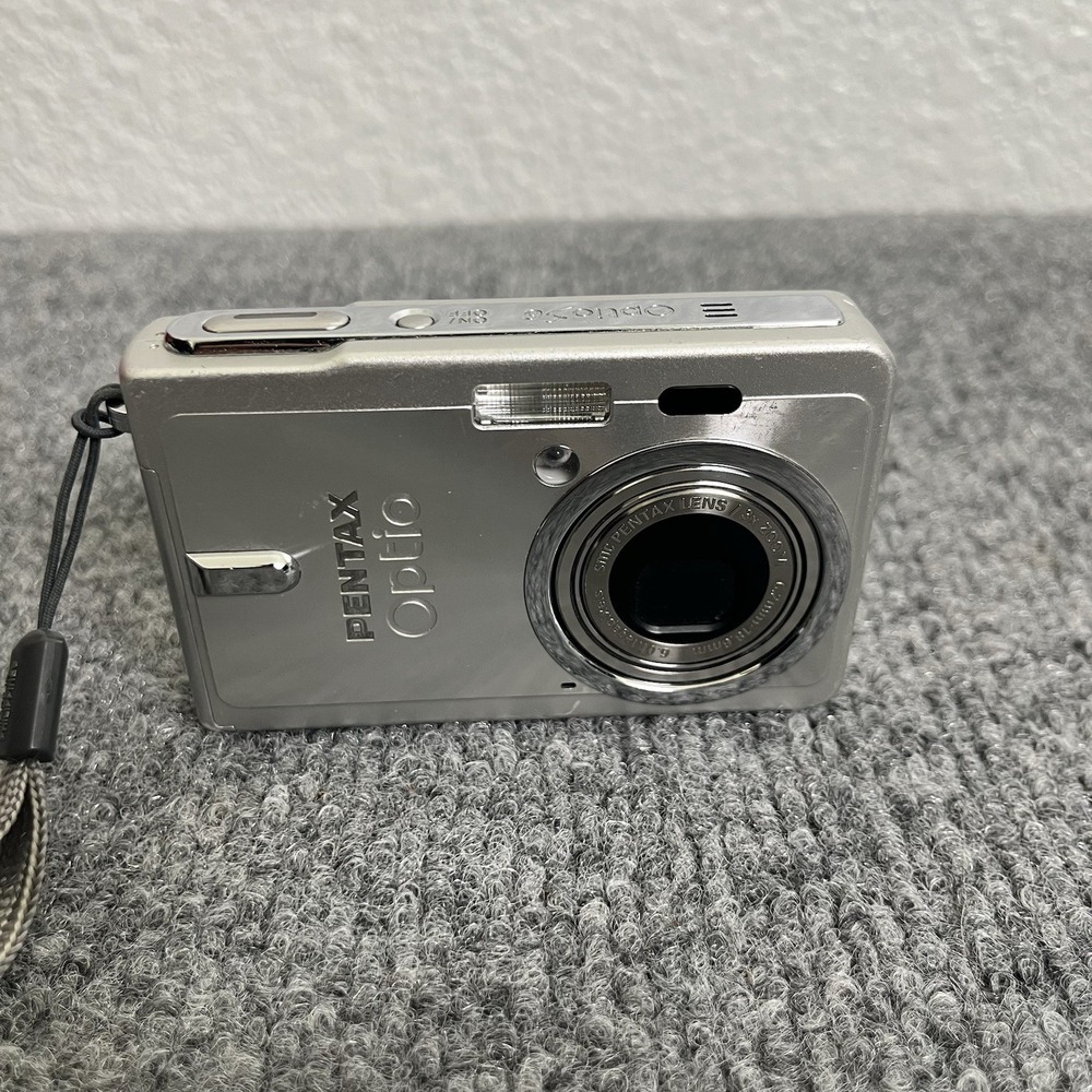 Pentax Optio S6 6MP Digital Camera Silver Untested As-Is